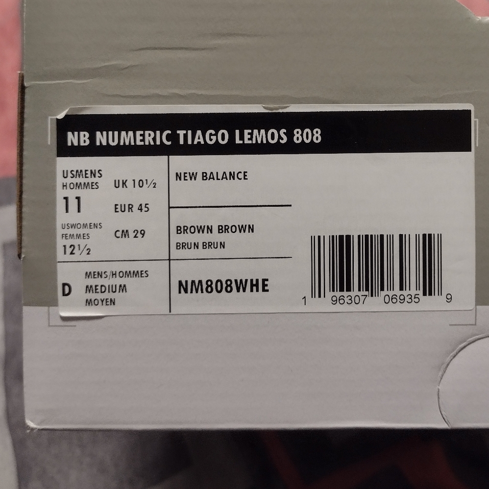 New Balance Numeric Tiago Lemos 808 brown brown men's size 11 - Picture 3 of 9